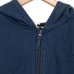 Vorschaubild 3 von Kapuzenpullover Kinder Blau Gr. 158 Baumwolle Polyester Uni Casual Langarm