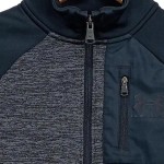 Vorschaubild 6 von Kinder Pullover Grau Meliert Sportlich Gr. 128 Half Zip