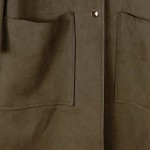 Vorschaubild 7 von Damen Klassischer Mantel Oliv Gr. 38/M Elegant