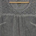 Vorschaubild 5 von Freizeitkleid Damen Grau Gr. 48/4XL Viskose Uni Casual 85 cm