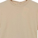 Vorschaubild 4 von Damen Freizeitkleid Gr. 40 Beige Casual Strukturmuster