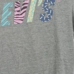 Vorschaubild 6 von Damen T-Shirt Grau XS Casual Logo-Print Kurzarm
