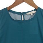 Vorschaubild 5 von Damen Bluse Ärmellos Animal-Print Petrol UNI