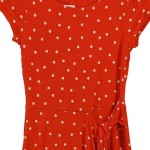 Vorschaubild 6 von Damen Sommerkleid Rot Punkte Gr. 34;XS Viskose Maxikleid