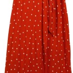 Vorschaubild 7 von Damen Sommerkleid Rot Punkte Gr. 34;XS Viskose Maxikleid