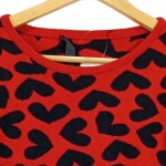 Vorschaubild 5 von Damen Pullover Rot Grafisch Gr. 34/XS Modal Wolle