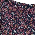Vorschaubild 4 von Damen Wickelrock Gr. 36 S Blau Blumenmuster Feminin Midirock Viskose