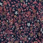 Vorschaubild 6 von Damen Wickelrock Gr. 36 S Blau Blumenmuster Feminin Midirock Viskose
