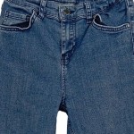 Vorschaubild 2 von Jeans Regular Fit Kinder Blau Gr. 140 Baumwolle Uni Casual Knopf 30 cm L22