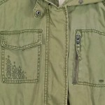 Vorschaubild 6 von Damen Parka Gr. 34/XS Oliv Kapuze Baumwolle Casual