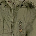 Vorschaubild 4 von Parka Kinder Gr. 98 Oliv Baumwolle Uni Outdoor Polyester