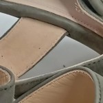 Vorschaubild 6 von Damen Sandaletten Gr. 38 Oliv Modern Eleganter Blockabsatz Schnalle