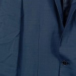 Vorschaubild 5 von Sakko Herren Gr. 48/M Blau Uni Business Langarm Knopf Schurwolle