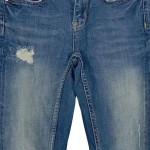 Vorschaubild 6 von Ripped Jeans Damen Gr. W25/34/XS Blau Baumwolle Uni Streetwear L32