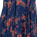 Vorschaubild 7 von Damen Sommerkleid Gr. 32/XXS Blau Blumenmuster Viskose