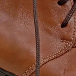 Vorschaubild 6 von Damen Stiefelette Gr. 38 Braun Leder Schnürschuhe Casual