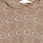 Vorschaubild 6 von Kinder Kapuzenpullover Beige Gr. 134 Casual Logo-Print Baumwolle Wolle