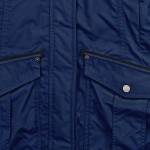 Vorschaubild 7 von Damen Parka Outdoor Jacke Blau Gr. 38 M Kapuze Polyamid