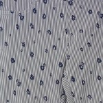Vorschaubild 6 von Stoffhose Damen Gr. 44 Blumen Streifen Blau Weiß 7/8