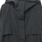 Vorschaubild 4 von Damen Übergangsmantel Gr. 34/XS Schwarz Kapuze Layered Look