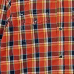Vorschaubild 6 von Freizeithemd Kinder Orange Gr. 152 Baumwolle Kariert Casual Langarm
