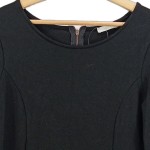 Vorschaubild 2 von Etuikleid Damen Gr. 46/3XL Schwarz Baumwolle Uni Elegant Business