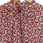 Vorschaubild 4 von Bluse Damen Langarm Geometrisch Mehrfarbig Gr. 38 M Casual
