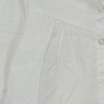 Vorschaubild 3 von Bluse Kinder Weiß Gr. 122 Baumwolle Uni Feminin Langarm Freizeit Rüschen