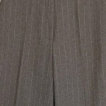 Vorschaubild 4 von Nadelstreifen Stoffhose Damen Gr. 38 Braun Business Anzughose Klassisch
