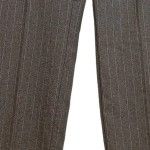 Vorschaubild 6 von Nadelstreifen Stoffhose Damen Gr. 38 Braun Business Anzughose Klassisch