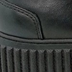 Vorschaubild 7 von Damen Stiefelette Schwarz Leder Plateau Gr. 39 Ankle Boots