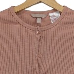 Vorschaubild 4 von Strickjacke Damen Rippstrick Langarm Knopfleiste Rosa Gr. 36 S