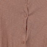 Vorschaubild 5 von Strickjacke Damen Rippstrick Langarm Knopfleiste Rosa Gr. 36 S