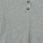Vorschaubild 5 von Strickjacke Damen Cardigan Rippstrick Knopfleiste Grau Gr. 36 S