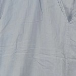 Vorschaubild 4 von Bluse Gr. 40 L Blau Baumwolle Kurzarm Knopfleiste