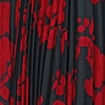 Vorschaubild 6 von Faltenrock Midirock Schwarz Blumenmuster Gr. 36 S