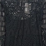 Vorschaubild 6 von Damen Spitzenkleid Schwarz Gr. 36 Langarm Elegant Festlich