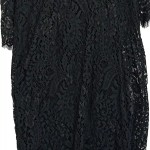 Vorschaubild 7 von Damen Spitzenkleid Schwarz Gr. 36 Langarm Elegant Festlich