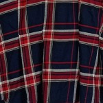 Vorschaubild 6 von Karierte Bluse Damen Langarm Baumwolle Blau Gr. 38 Perlen