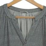 Vorschaubild 3 von Bluse Damen Langarm Viskose Geometrisch Schwarz Gr. 38 M Casual