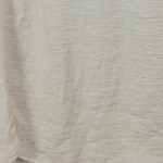 Vorschaubild 5 von Bluse Damen Beige Kurzarm Gr. 38 M Uni Falten Freizeit Polyester