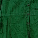 Vorschaubild 6 von Bluse Damen Kurzarm Knopfleiste Baumwolle Grün Gr. 40 L Casual