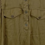 Vorschaubild 4 von Bluse Damen Ärmellos Knopfleiste Oliv Uni Casual Gr. 38 M
