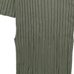 Vorschaubild 4 von Strickkleid Damen Oliv Gr. 38/M Viskose Rippstrick Minimalistisch