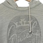 Vorschaubild 2 von Kapuzenpullover Damen Gr. 38/M Grau Wolle Polyacryl Baumwolle Logo-Print