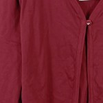 Vorschaubild 7 von Damen Strickjacke Cardigan Gr. 52/XL Rot Baumwolle Basic