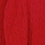 Vorschaubild 7 von Kinder Pullover Zopfstrick Rot Gr. 128 Baumwolle