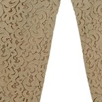 Vorschaubild 6 von Damen Anzughose Spitze Beige Gr. 34 XS Elegant Festlich
