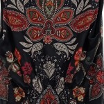 Vorschaubild 4 von Top Damen Schwarz Gr. 36/S Viskose Paisley Bohemian Ärmellos Freizeit