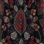 Vorschaubild 5 von Top Damen Schwarz Gr. 36/S Viskose Paisley Bohemian Ärmellos Freizeit